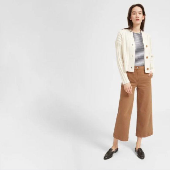 Everlane Wool Cashmere Rib V-Neck Cardigan - Picture 4 of 4